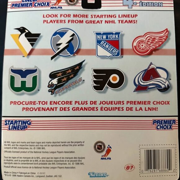 Patrick Roy COLORADO AVALANCHE Starting Lineup Figure (1996) - Picture 2 of 2